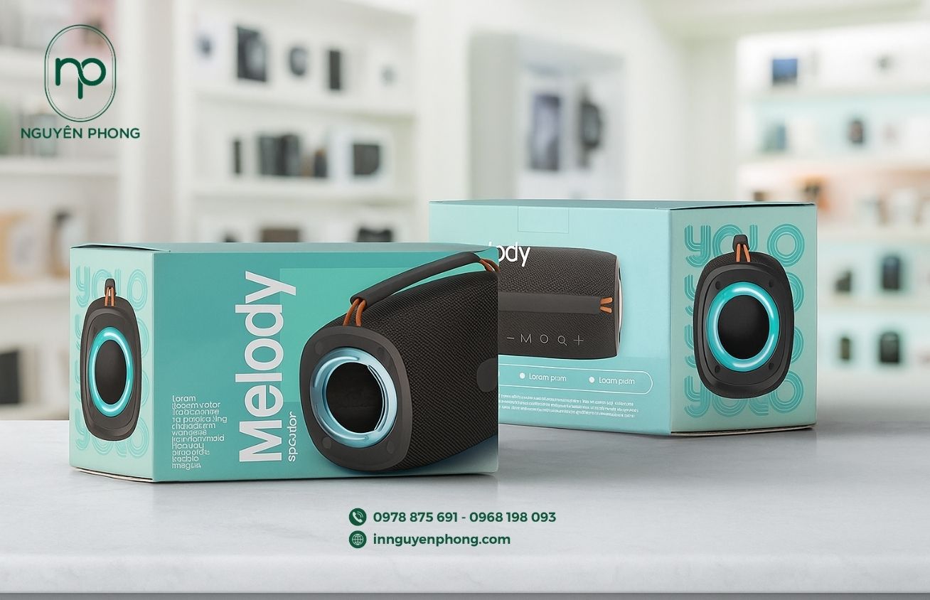 Mẫu hộp carton đựng loa thu hút khách hàng